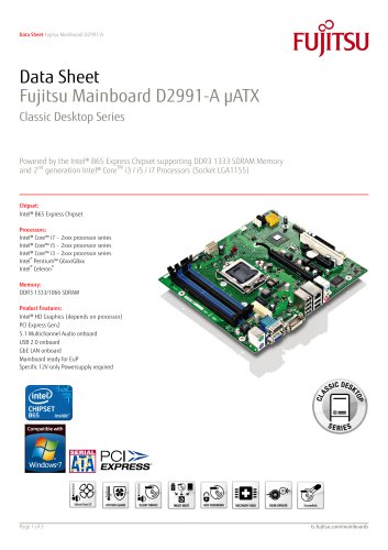 Fujitsu Mainboard D2991-A