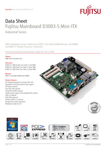 Fujitsu Mainboard D3003-S