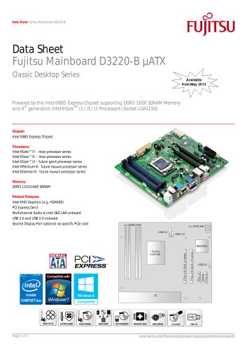 Fujitsu Mainboard D3220-B