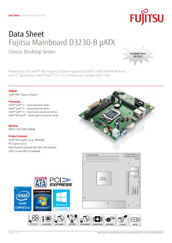 Fujitsu Mainboard D3230-B