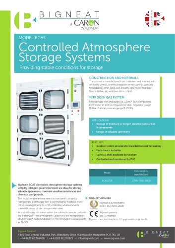 Controlled Atmosphere Storage Systems