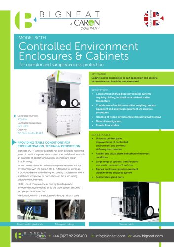 Controlled Environment Enclosures & Cabinets