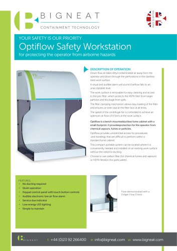 Optiﬂow Safety Workstation