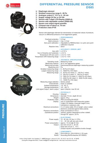 data sheet DS85