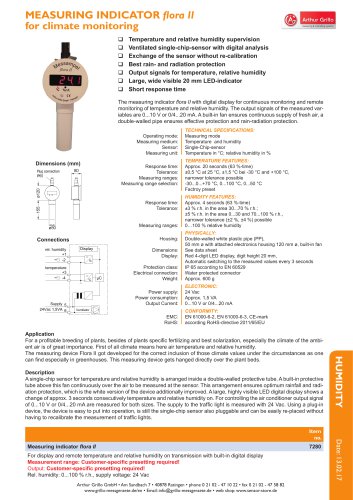 data sheet floraII