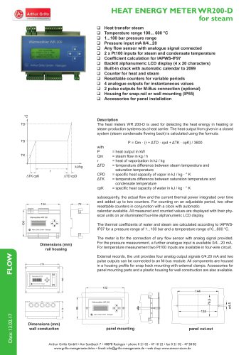 data sheet WR200D