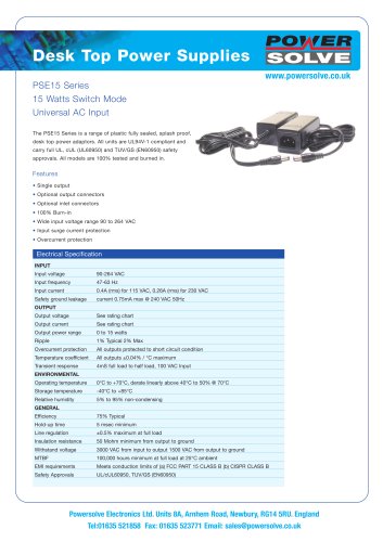 Desk Top Power Supplies