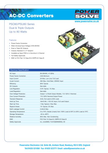 PSO80-PSU80 Series