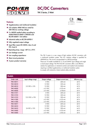 TRACOPOWER THI3 Series