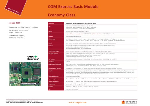 COM Express Basic Module