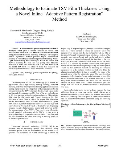 Methodology to Estimate TSV Film Thickness Using a Novel Inline “Adaptive Pattern Registration” Method