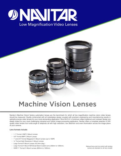 Machine Vision Lenses