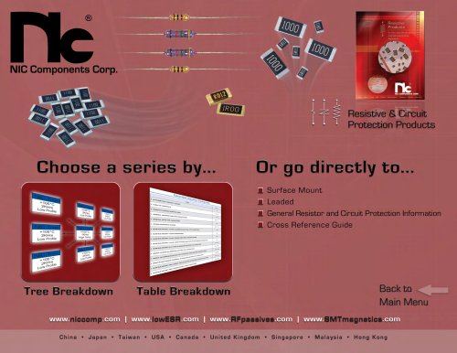 Resistive and Circuit Protection Catalog