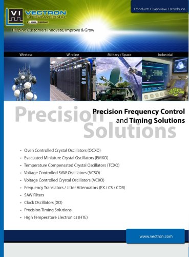 Precision Frequency Control and Timing Solutions 