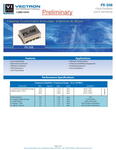 PX-508 Crystal Oscillator (XO)