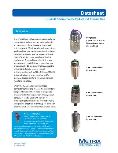 ST5484E - Vibration Transmitter