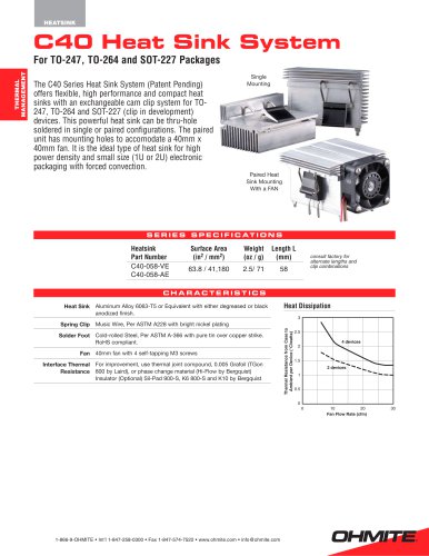 C-40 Series Heatsink