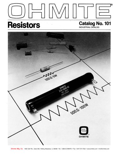 Resistor Cat. 101