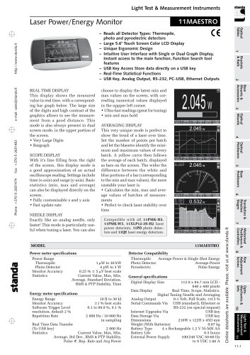 Light Test & Measurement Instruments