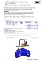 Válvula de control eléctrico con mando manual - 1