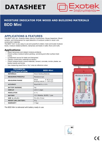 Moisture Indicator BDD "mini"