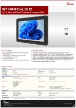 10.1" E Series HMI Panel PC with Intel® Processor N150 W10IAN3S-EHH2