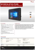 10.1” Intel® Celeron® N6211 G-WIN Full IP67 P-CAP Panel PC W10IE3A-67H2-P(HB)