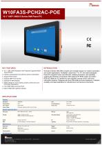 10.1" NXP i.MX6 S Series HMI Panel PC W10FA3S-PCH2AC-POE