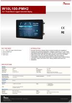 10.1" Panel Mount rugged industrial display W10L100-PMH2