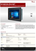 10.4" Intel® Celeron® N6211 Front IP65 Wide Temperature Panel PC R10IE3S-IPA1WT
