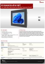 10.4” Intel® Twin Lake N150 Front IP65 Wide Temperature Panel PC R10IAN3S-IPA1WT
