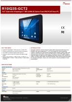10.4" Qualcomm Snapdragon™ 660 G-WIN GC-Series Front IP65 PCAP Panel PC R10IQ3S-GCT2
