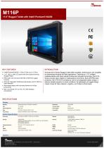 11.6" Rugged Tablet with Intel® Pentium® N4200 M116P