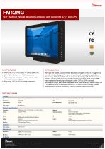 12.1" Android Vehicle Mounted Computer with Genio 510 A78 + A55 CPU FM12MG