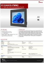 12.1" Intel® Alder Lake-N N150 Panel Mount Panel PC R12IAN3S-PMM2