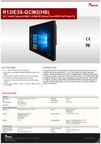 12.1" Intel® Celeron® N6211 G-WIN GC-Series Front IP65 PCAP Panel PC R12IE3S-GCM2(HB)