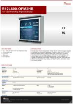 12.1” Open Frame High Brightness Display R12L600-OFM2HB