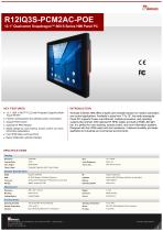 12.1" Qualcomm Snapdragon™ 660 S Series HMI Panel PC R12IQ3S-PCM2AC-POE