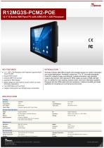 12.1" S Series HMI Panel PC with ARM A78 + A55 Processor R12MG3S-PCM2-POE