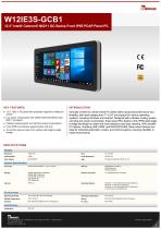 12.3" Intel® Celeron® N6211 GC-Series Front IP65 PCAP Panel PC W12IE3S-GCB1