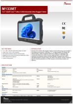 13.3” Intel® Core™ Ultra 5 125U Industrial Ultra Rugged Tablet M133MT
