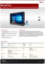 14" Intel® Core™ i5-1135G7 Industrial Rugged Tablet Integrated Smart Card Reader  M140TGT