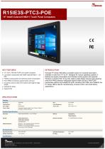 15" Intel® Celeron® N6211 Touch Panel Computers R15IE3S-PTC3-POE