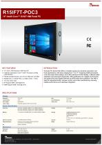 15" Intel® Core™ i3/i5/i7 HMI Panel PC R15IF7T-POC3