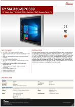 15" Intel® Core™ i5-1235U IP69K Stainless PCAP Chassis Panel PC R15IAD3S-SPC369
