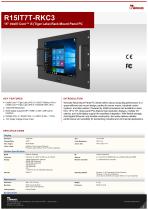 15” Intel® Core™ i5 (Tiger Lake) Rack Mount Panel PC R15IT7T-RKC3