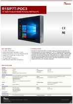 15" Intel® Pentium® N4200 PO Series HMI Panel PC R15IP7T-POC3