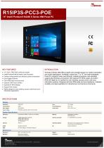15" Intel® Pentium® N4200 S Series HMI Panel PC R15IP3S-PCC3-POE