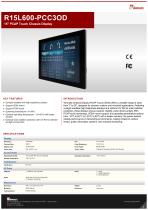 15" PCAP Touch Chassis Display R15L600-PCC3OD