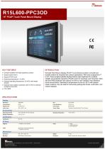 15" PCAP Touch Panel Mount Display R15L600-PPC3OD
